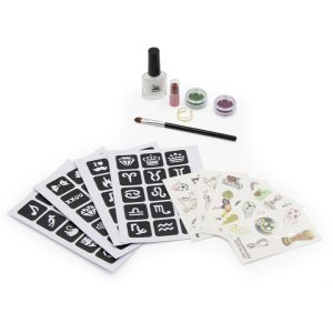 Csillám tetováló készlet gyerekeknek 48 db mintával