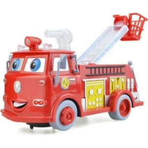 Játék tűzoltóautó létrával és vízpumpával