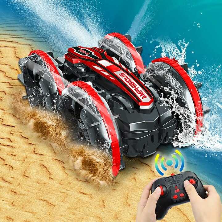 Kétéltű távirányítós autó , 360 fokos elforgással , vízálló , durva terepre ,ABS , all road - Image 8