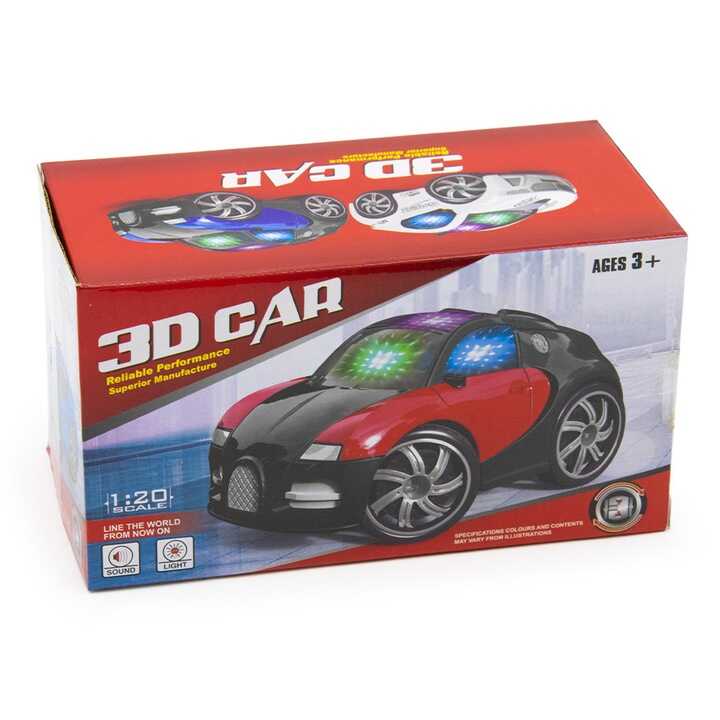 Átlátszó tetejű világító kisautó , elemes - Image 3