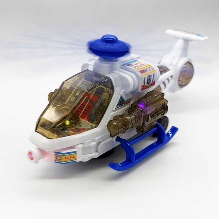 Interaktív Rendőrségi helikopter fényekkel és hangokkal , 26 cm - Image 6