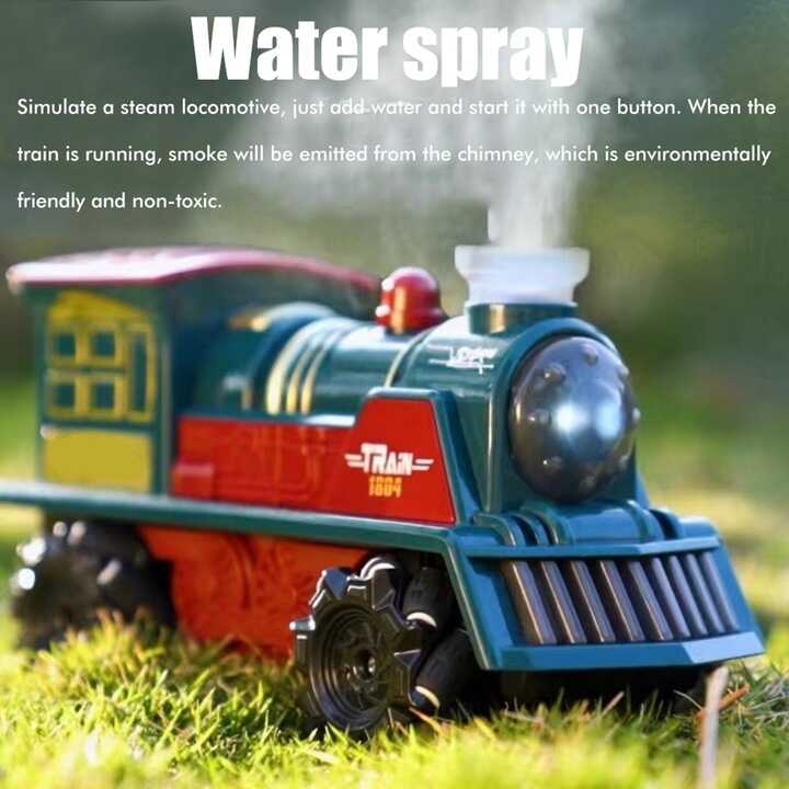 Távirányítós gőzmozdony , élethű gőzfunkcióval , elemmel működő , 20,3 x 9,5 x 10,5 cm - Image 4