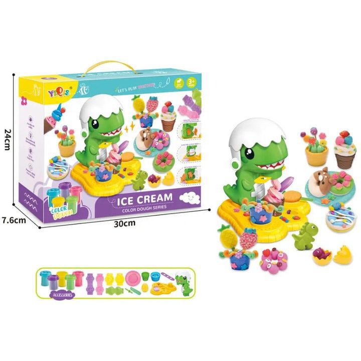 Gyurma készlet 3 db formával és kiegészítőkkel