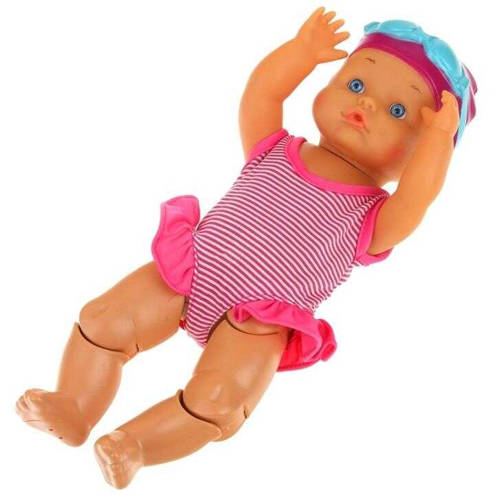Interaktív úszni tudó játék baba , úszósapkával és szemüveggel - Image 12