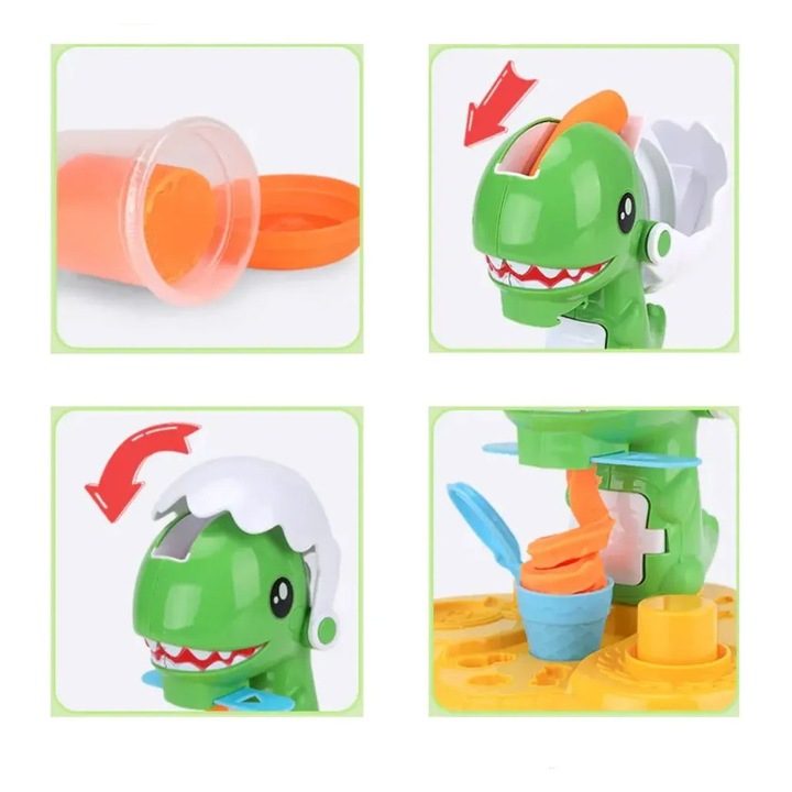 Dínós fagyizó gyurmakészlet A kreatív gyerekek álma - Image 4