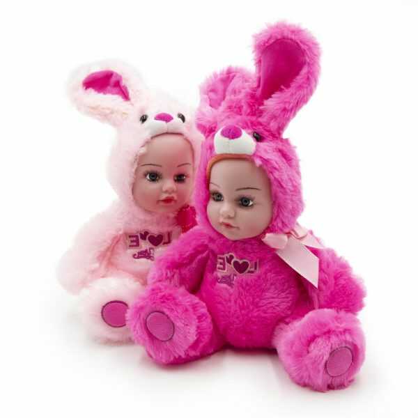 Pihe puha nyuszijelmezbe bújt baba , sír , nevet - Image 3