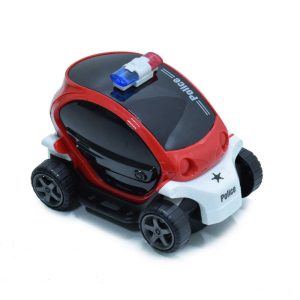 Szirénázó villogó rendőr kisautó , elemes