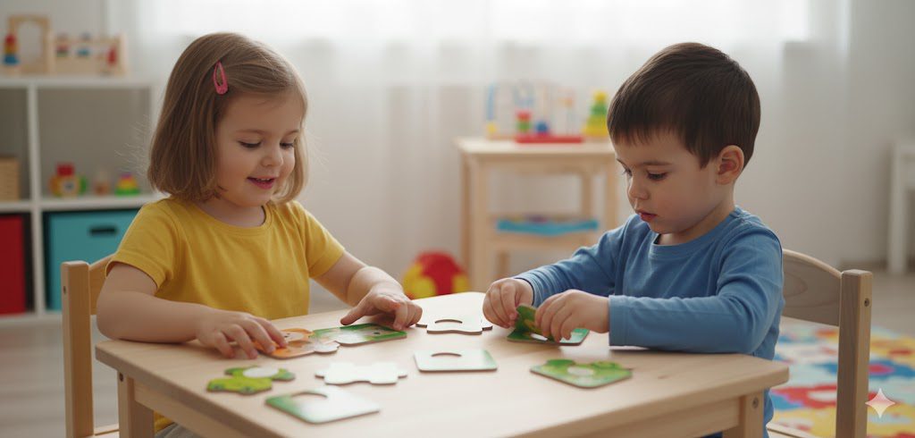 Állatok és kicsinyeik fejlesztő puzzle játék gyerekeknek - Image 3