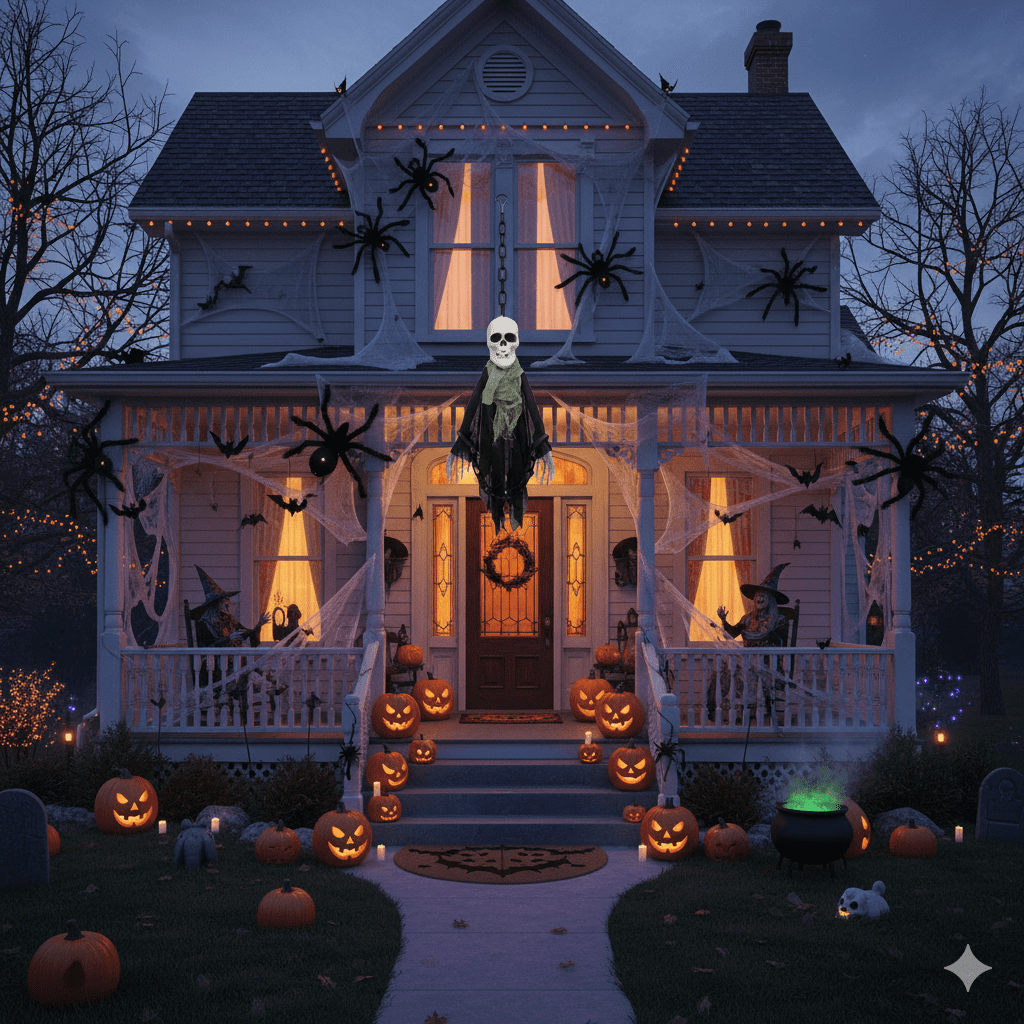 Halloweeni kis méretü csontváz szellem dekoráció - Image 4