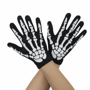 Halloweeni csontváz kesztyü univerzális méretben