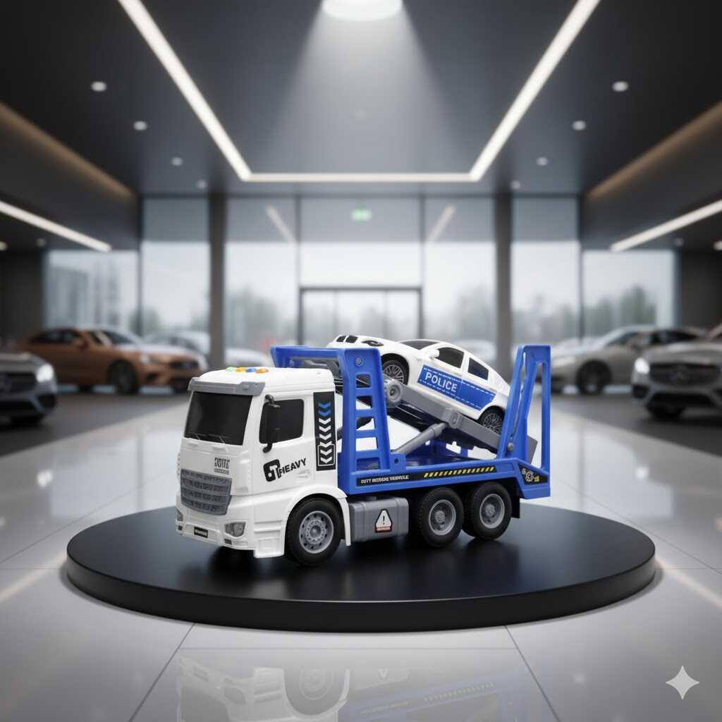 Rendőrautót szállító kamion - Image 2