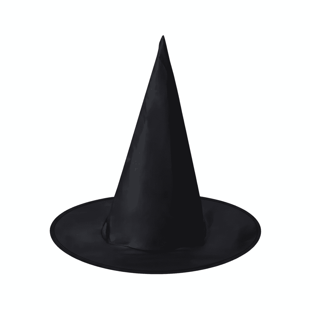 Klasszikus Fekete színű boszorkány kalap