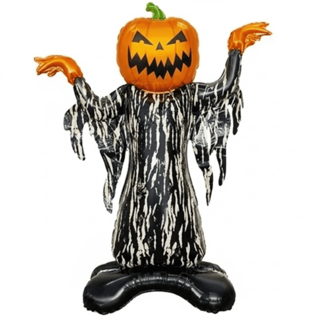 Halloweeni lufi ajtó dísz tökfej 120 cm