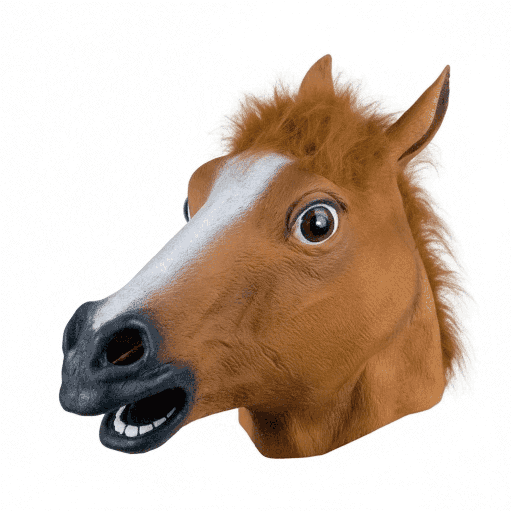 Barna lófej gumu maszk - Image 4