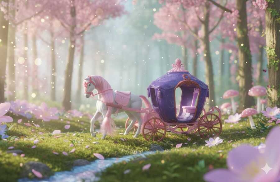 Hercegnő hintó mesés lóval - Image 4