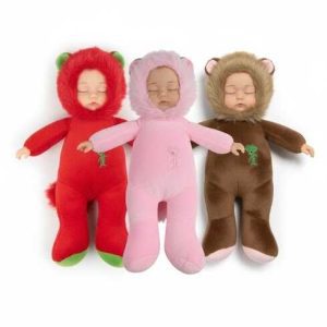 Alvó pihe puha plüss baba -választható szinekben