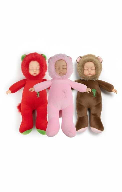 Alvó pihe puha plüss baba -választható szinekben