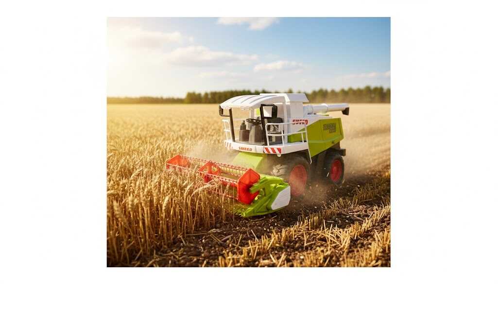 Mezőgazdasági játék , kombájn munkagép , 40 cm - Image 4