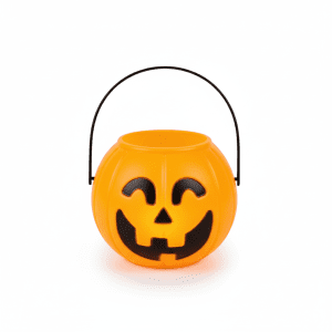 Halloweeni ledes cukorka gyüjtő tök kosár