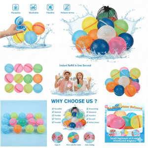 Szilikon Vízibomba szett – Hűsítő szórakozás az egész családnak!