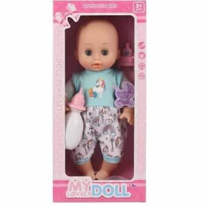 Játék kisbaba cumisüveggel