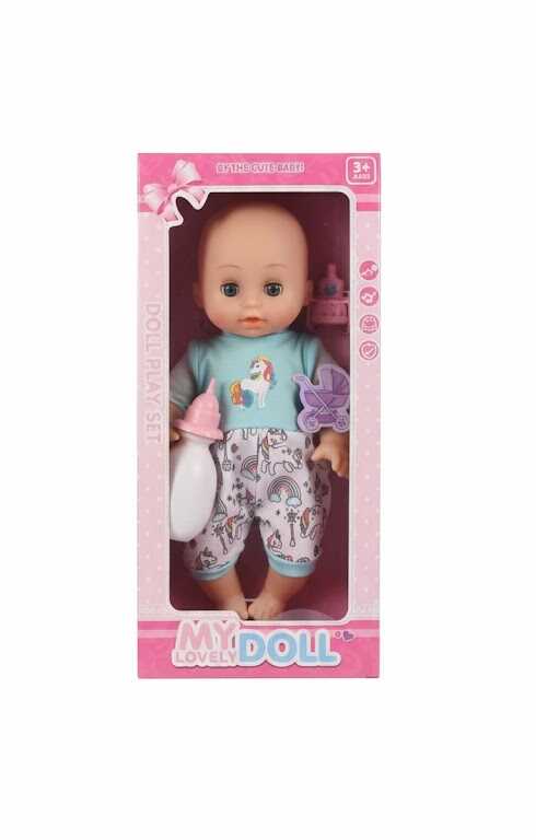 Játék kisbaba cumisüveggel