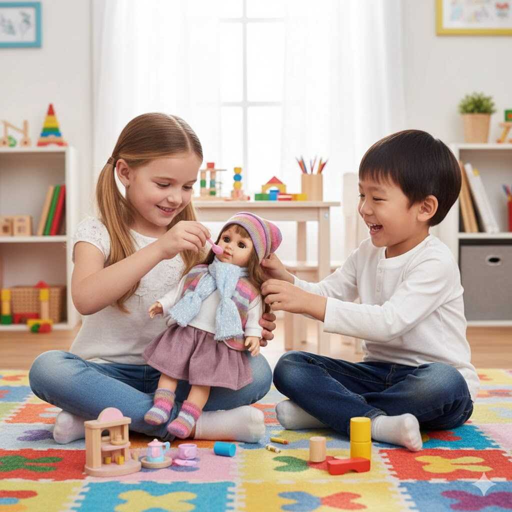 Élethű magyarul beszélő játék baba ,40 cm - Image 4