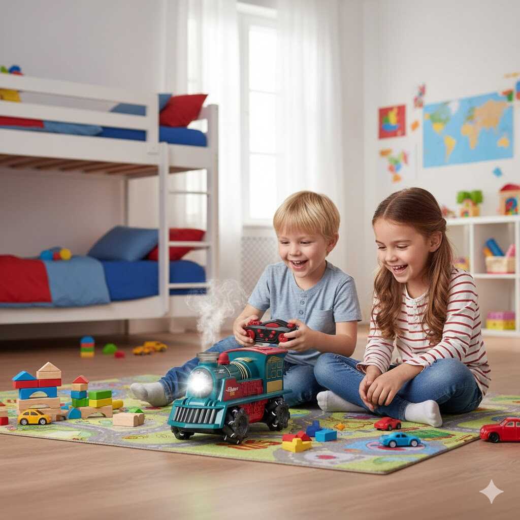 Távirányítós gőzmozdony , élethű gőzfunkcióval , elemmel működő , 20,3 x 9,5 x 10,5 cm - Image 6