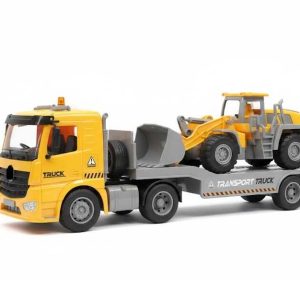 Transport Truck Építőipari Játékszett – Kamion Homlokrakodóval