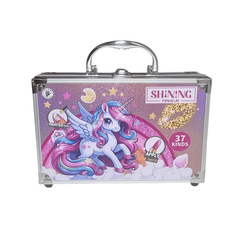 37 részes csillámos unikornis szépségdoboz smink láda
