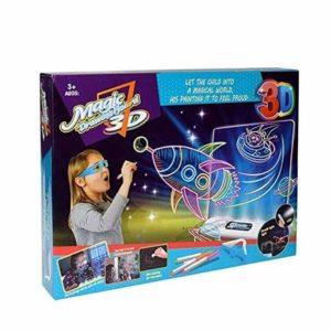 3D Űrhajós Varázslatos Mágikus Rajztábla - Gyerekeknek - 16,5x15cm