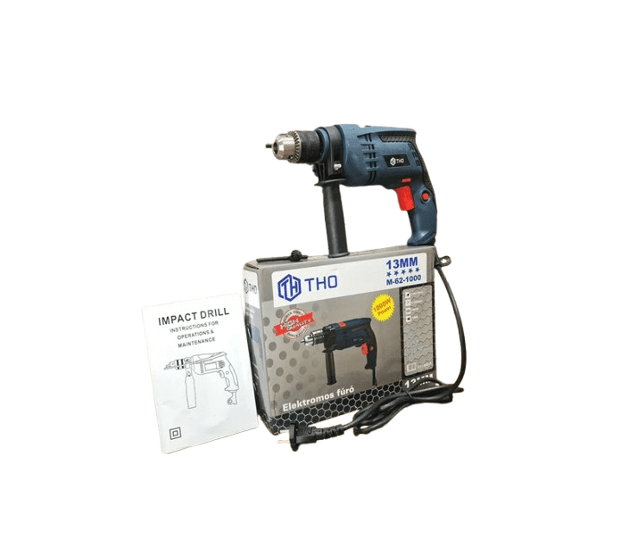 THO M-62-1000 Elektromos Fúrógép, 1000W, 1-13mm-es Tokmány