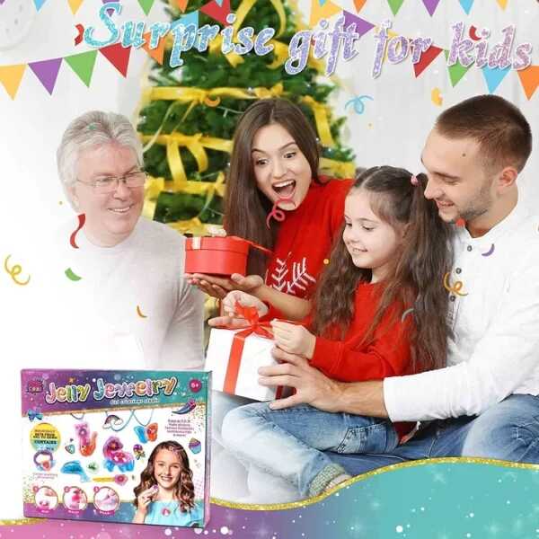 Glitter ékszer műhely, zselés formaöntő ,ékszer,kulcstartó,készítés gyerekeknek - Image 6