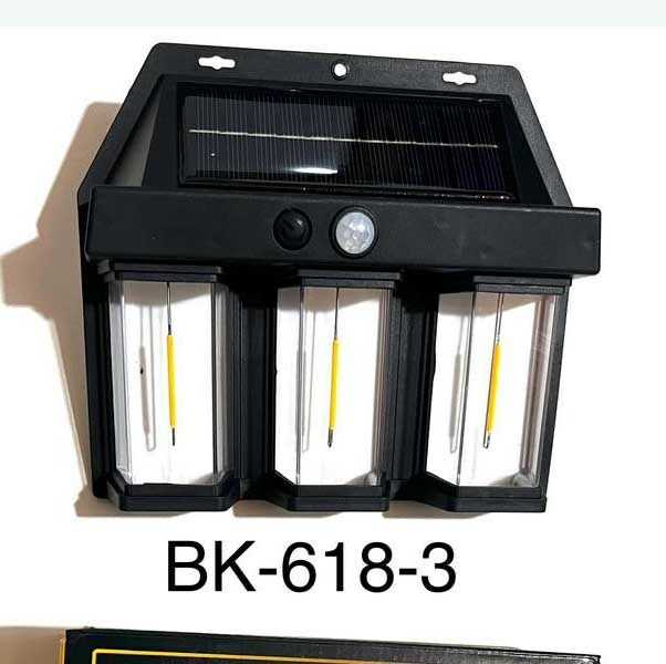 Napelemes Fali Lámpa, 3 Fejű, Mozgásérzékelős, 3 villágítási móddal IP65 CBK BK-618 - Image 6