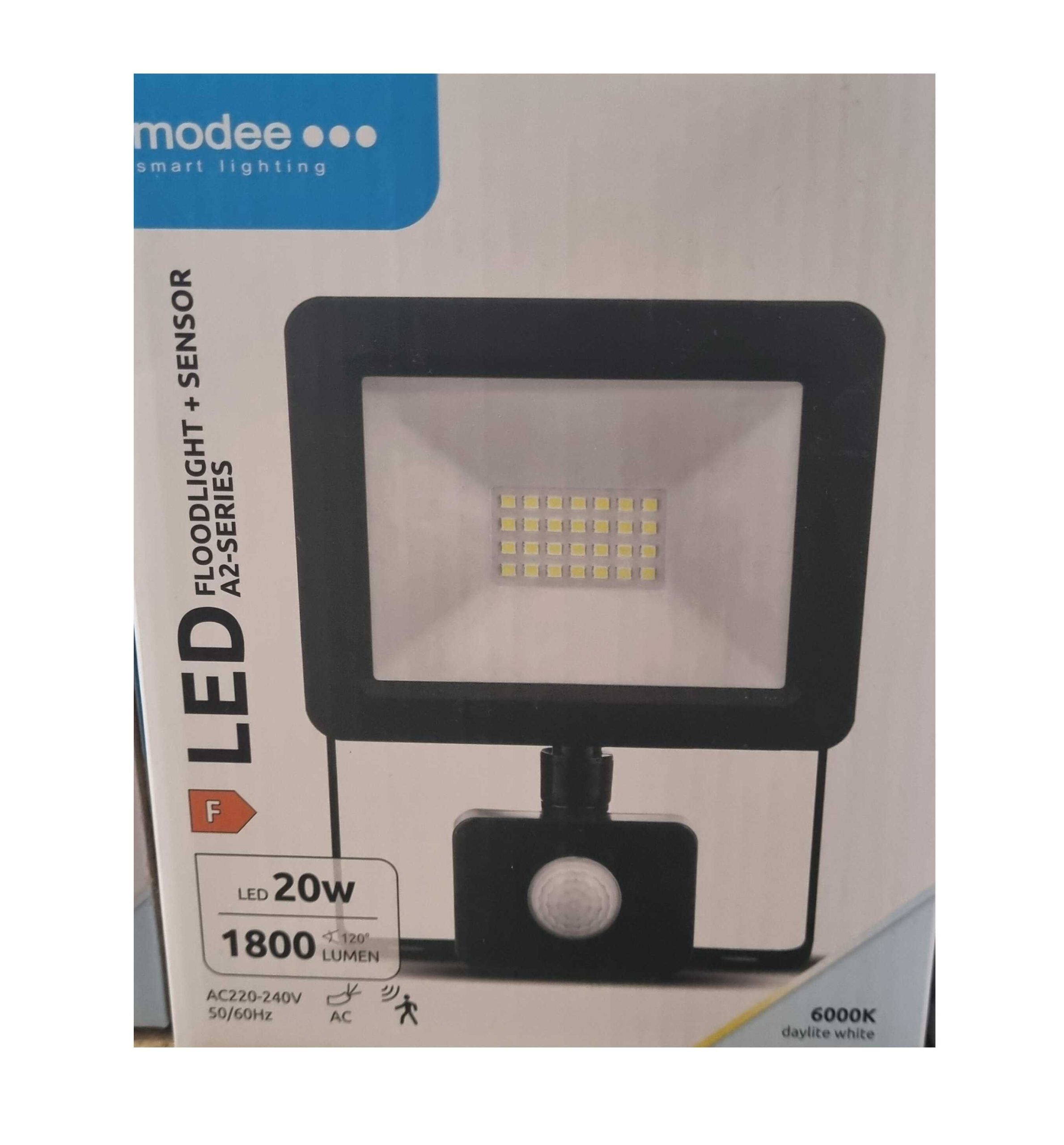 Modee LED mozgásérzékelős Reflektor A2-Series + Szenzor | 20W, 1800 Lumen, 120° - Image 2
