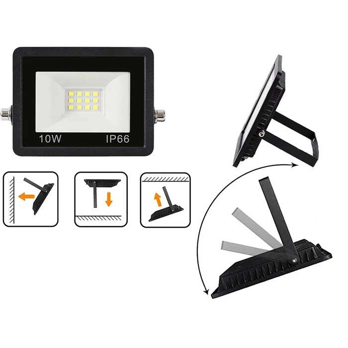 THO LUX 10 W Slim Reflektor Energiatakarékos, Vízálló, Tartós ip65 220 v - Image 2