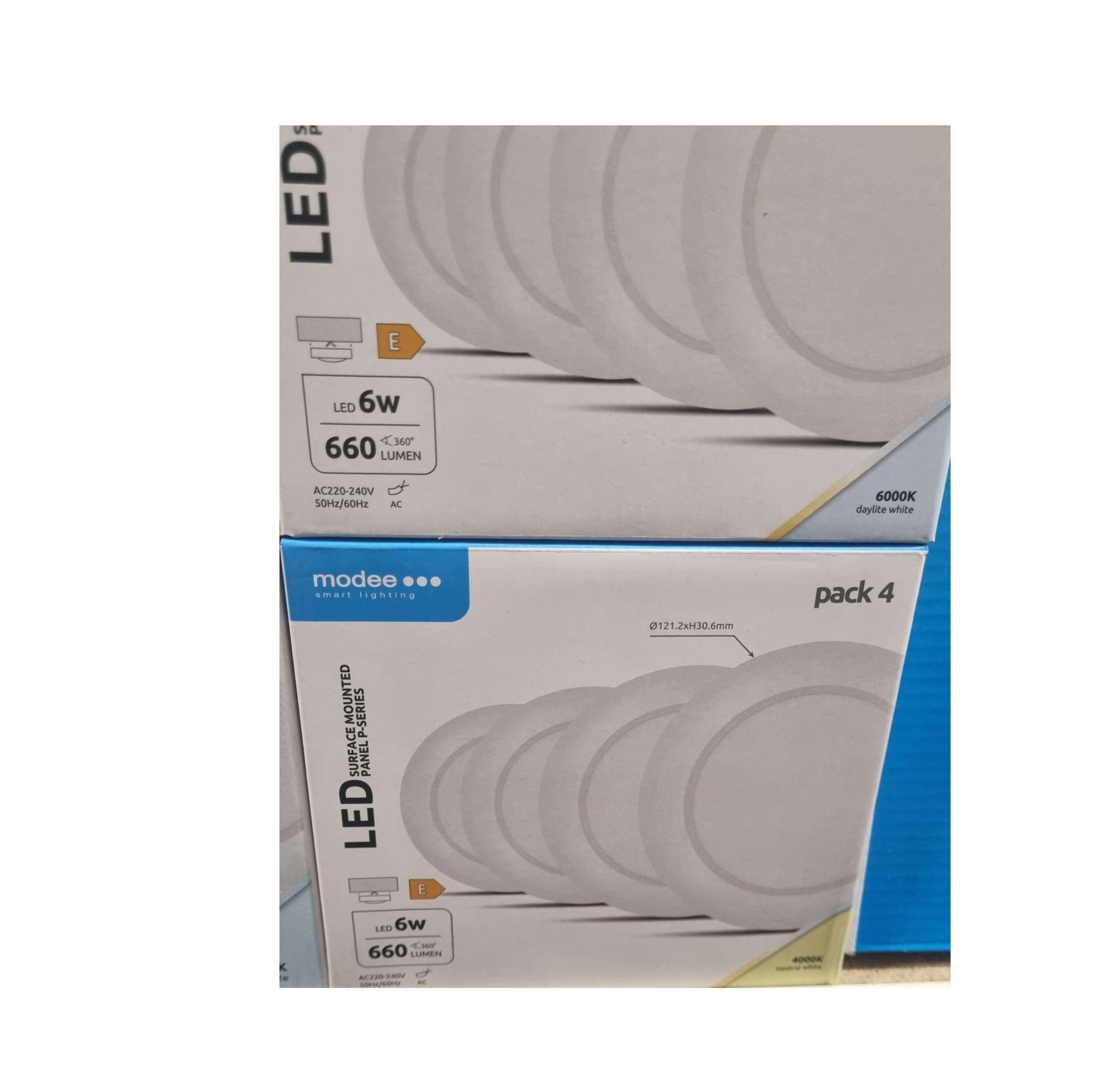 Modee LED lámpa szett Kerek kör Panel P-Series 4 db / csomag , 12W, 1980 Lumen, Felületre Szerelhető 16,4 cm - Image 2