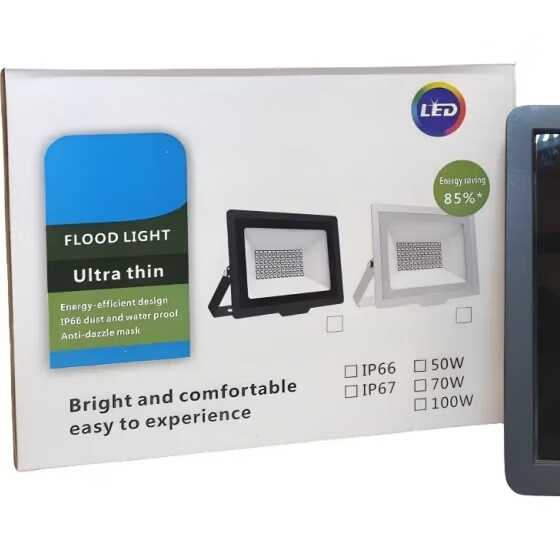 LED Flood Reflektor 50W - Ultravékony, Energiatakarékos, IP67 Vízálló LED Reflektor - Image 4