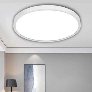 LED Panel kerek kör Lámpa, 24W, Kerek, Felületre Szerelhető, Semleges Fehér 28 cm