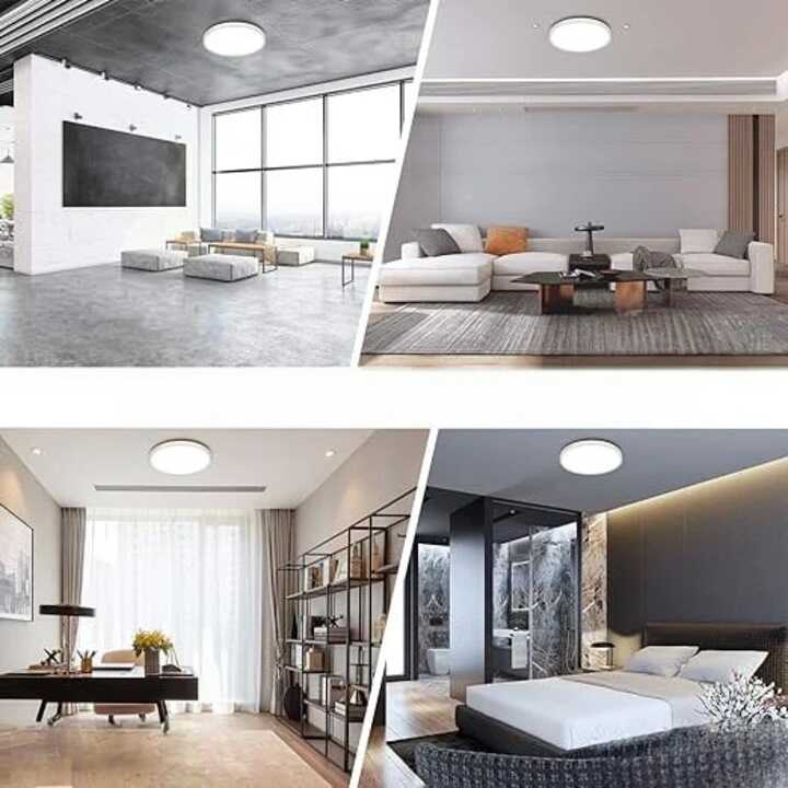 Modee LED lámpa szett Kerek kör Panel P-Series 4 db / csomag , 18W, 1980 Lumen, Felületre Szerelhető 21.5 cm - Image 2