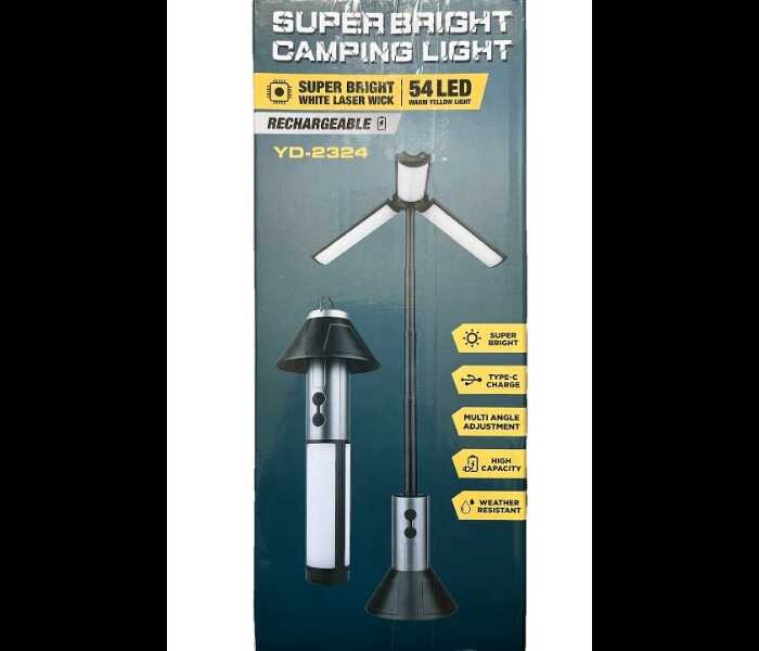 Szuper Fényes multifunkciós teleszkópos Kempinglámpa - Újratölthető, 54 LED-es, Állítható Fényű YD-2324 - Image 10