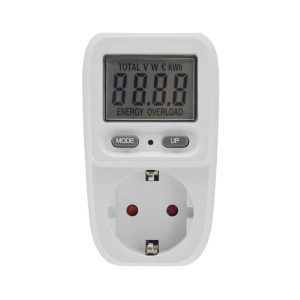 Digitális Energia Költségmérő - 3680W-os, Gyermekzáras Aljzat, Valós Idejű Fogyasztásfigyelés