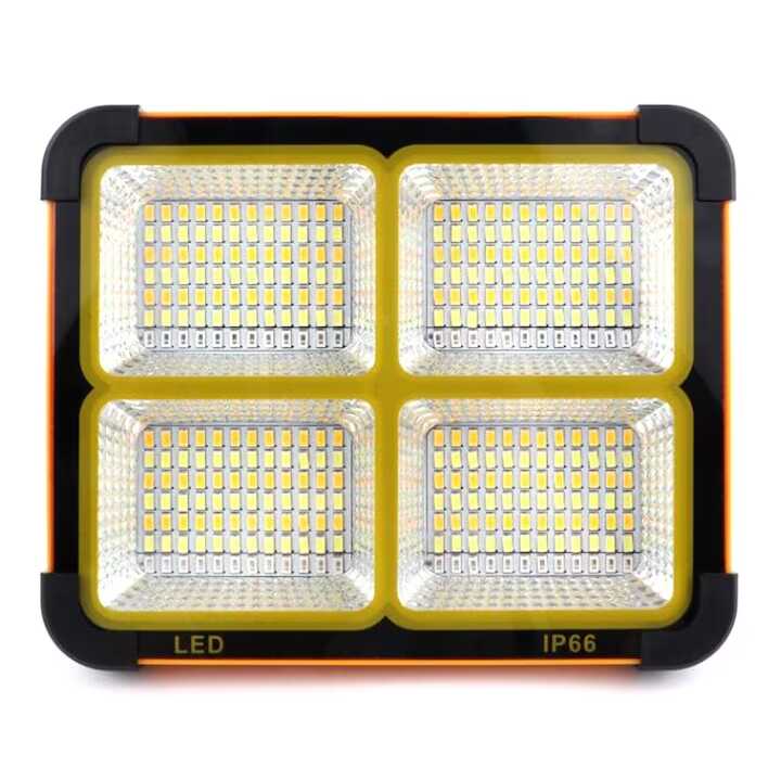 LED lámpa Hordozható reflektor kábeles napelemmel Vízálló 250W, 12000 mAh, Napelemes, Power Bank, IP66 W887A - Image 4