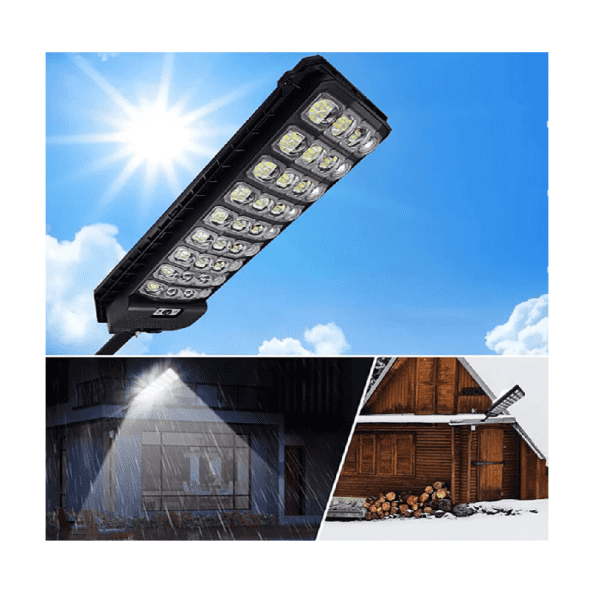 Weber Napelemes Utcai Lámpa XXXL 4500 W 36 COB LED, Mozgásérzékelős, Távirányítóval - Image 4