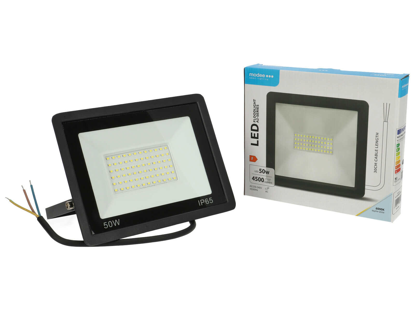 Modee Slim LED Reflektor | 50W, 4500 Lumen, 6000K, IP65