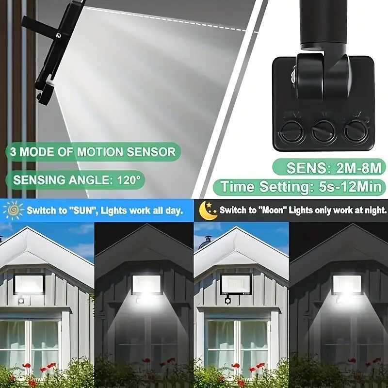 THO LUX 50 W LED Reflektor Mozgásérzékelős, Vízálló Extrém IP67 - Image 4