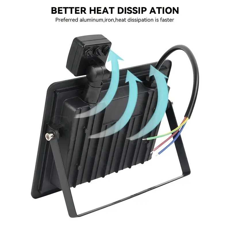 THO LUX 200 W LED Reflektor Mozgásérzékelős, Vízálló Extrém IP67 - Image 5