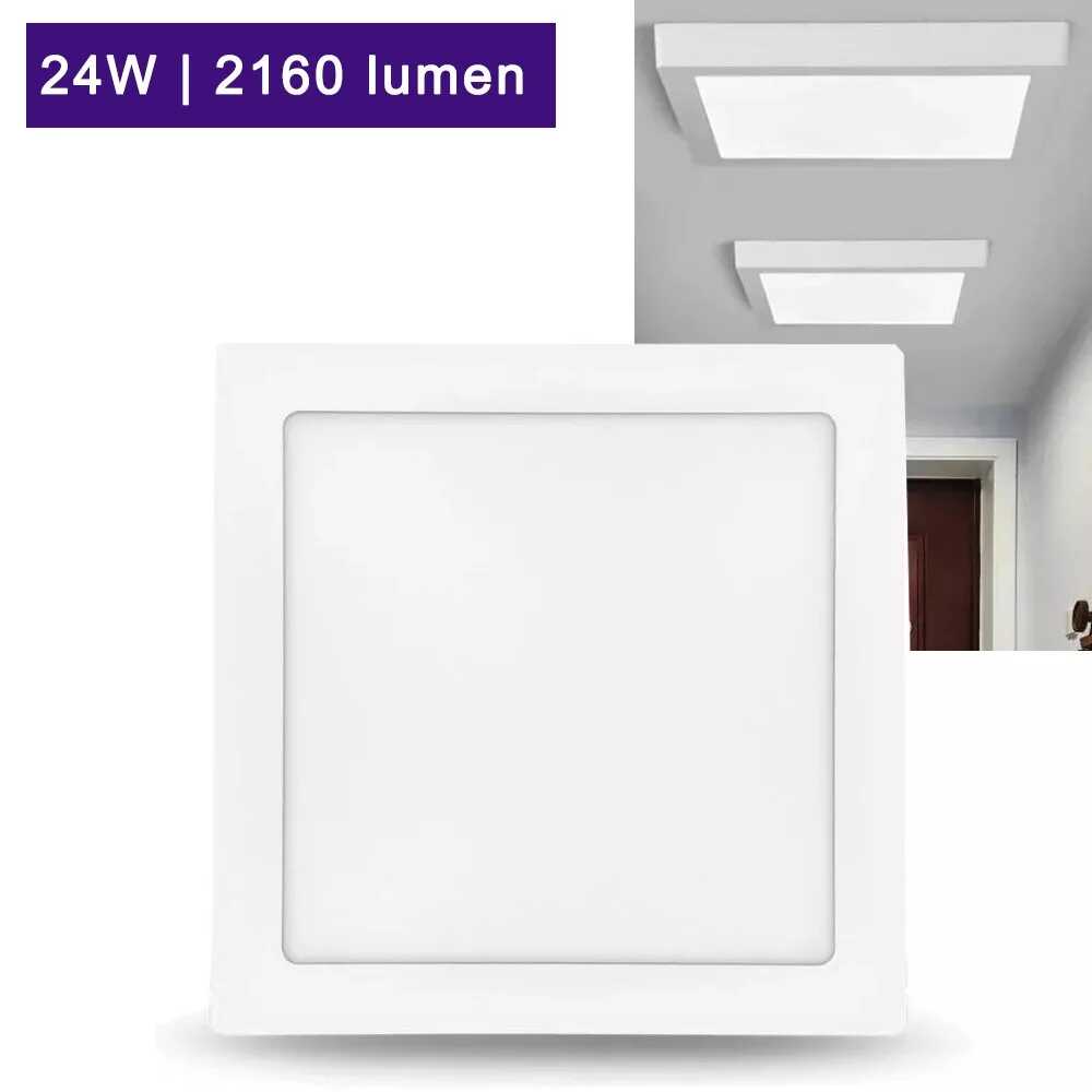 Modee LED Kocka lámpa szett Panel P-Series 4 db / csomag (214x214 mm), 18W, 1980 Lumen, Felületre Szerelhető - Image 6