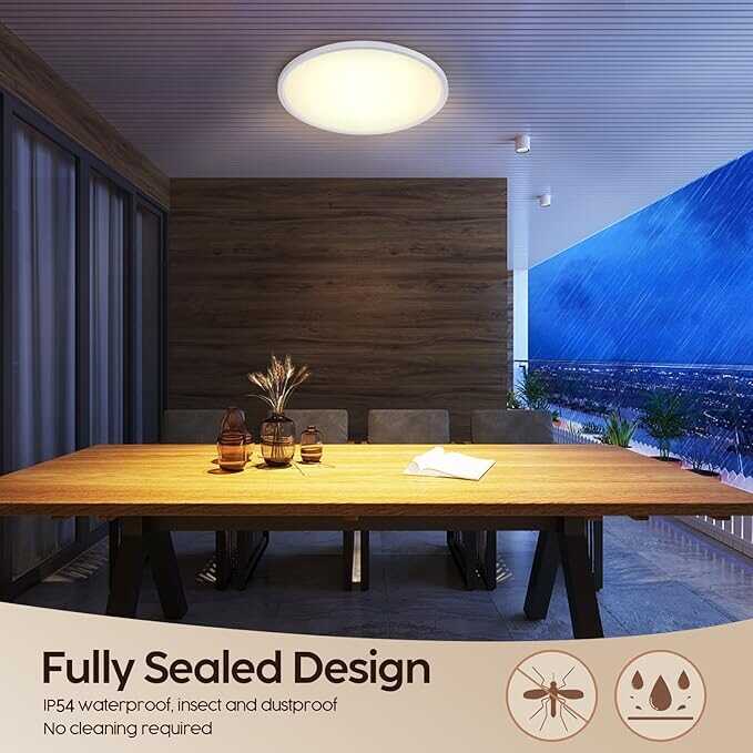 Modee LED lámpa szett Kerek kör Panel P-Series 4 db / csomag , 18W, 1980 Lumen, Felületre Szerelhető 21.5 cm - Image 12