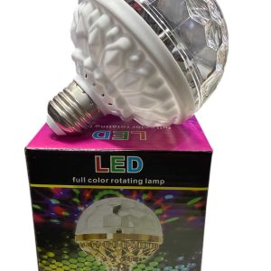 LED Diszkó Izzó E27 - Forgó, Színes RGB Fényeffektus Gyémánt Formában